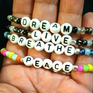 Handmade inspirational bead bracelets